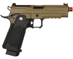 Arcturus Vanguard 4.3" Hi-Capa Gas Blowback Airsoft Pistol w/ Optics Ready Slide - Black/Tan