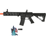 Lancer Tactical Gen 4 L119A2 M4/M16 Full Metal AEG Airsoft Rifle - Black (LT-L119A2-G4-ME-B)
