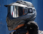 HK Army HSTL Thermal Paintball Mask - Black w/ Chrome Lens