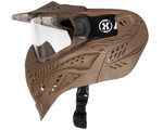 HK Army HSTL Single Paintball Mask - Tan w/ Clear Lens