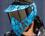 HK Army HSTL Thermal Paintball Mask - Blue Flame w/ Smoke Lens