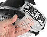 JT ProFlex Paintball Mask - Ice Series Clear w/ Prizm Chrome Lens