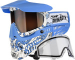 JT ProFlex Paintball Mask - LE Dynasty Dragon Blue w/ 2 Lenses (23812)