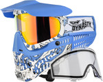 JT ProFlex Paintball Mask - LE Dynasty Dragon Blue w/ 2 Lenses (23812)