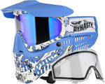 JT ProFlex Paintball Mask - LE Dynasty Dragon Blue w/ 2 Lenses (23812)