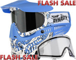 JT ProFlex Paintball Mask - LE Dynasty Dragon Blue w/ 2 Lenses (23812)