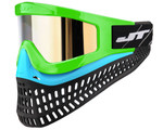 JT ProFlex X Paintball Mask w/ Quick Change System - Lime/Teal/Black