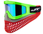JT ProFlex X Paintball Mask w/ Quick Change System - Lime/Grey/Red