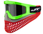 JT ProFlex X Paintball Mask w/ Quick Change System - Lime/Grey/Red