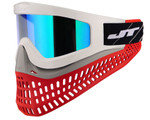 JT ProFlex X Paintball Mask w/ Quick Change System - White/Grey/Red