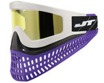 JT ProFlex X Paintball Mask w/ Quick Change System - White/Black/Purple