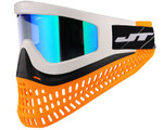 JT ProFlex X Paintball Mask w/ Quick Change System - White/Black/Orange