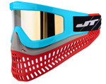 JT ProFlex X Paintball Mask w/ Quick Change System - Teal/Grey/Red