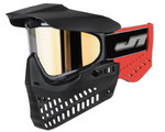 JT ProFlex (Old School) Paintball Mask - Black/Red