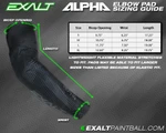 Exalt Alpha Paintball Elbow Pads - Heathered Grey