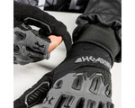 HK Army Hardline Armored Half Finger Paintball Gloves - Slate
