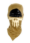 AC-176T Lancer Tactical Punisher Skull Glow-In-The-Dark Balaclava Tan