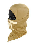 Lancer Tactical Punisher Skull Glow-In-The-Dark One Hole Balaclava Mask ( Desert Tan )