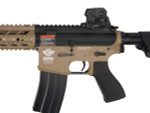 G&G Combat Machine CM16 Raider Long Airsoft Electric Rifle ( Tan Lower / Black Upper )