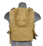 Lancer Tactical Airsoft Molle Tactical Plate Carrier Vest ( Tan )