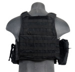 Lancer Tactical Airsoft Molle Tactical Plate Carrier Vest ( Black )