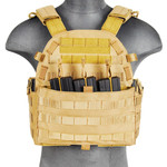 CA-311T2 Lancer Tactical 4906 MOLLE Plate Carrier ( Desert Tan )