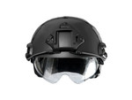 Lancer Tactical FAST Ballistic Type Helmet With Visor (Black)