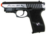 WG Silver & Black Full Metal Panther Built In Laser CO2 Airsoft Pistol w/ RIS Rail