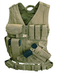 Condor Tactical Crossdraw Assault Vest Molle / Velcro ( OD GREEN )