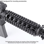 490 FPS King Arms M4 RIS Carbine Airsoft AEG Rifle W/ Full Metal Gearbox W/ Battery & Charger - Full Trademarks