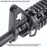 490 FPS King Arms M4 RIS Carbine Airsoft AEG Rifle W/ Full Metal Gearbox W/ Battery & Charger - Full Trademarks