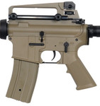 JG M4 Commando Metal Gearbox Electric Airsoft AEG Gun Enhanced Version / TAN