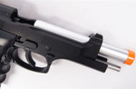 HFC M9 Airsoft Spring Pistol (Silver Barrel) Hand Gun