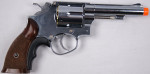 HFC Gas Airsoft Revolver W/ Shells 4" Barrel ( Wood / Chrome )