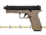 Echo1 / Socom Gear Two Tone Timberwolf Gas Blow-Back Pistol with Quick Change Backstrap Airsoft Gas Pistol ( Tan / Black )