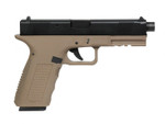 Echo1 / Socom Gear Two Tone Timberwolf Gas Blowback Pistol with Quick Change Backstrap Airsoft Gas Pistol ( Tan / Black )