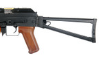 Lancer Tactical AK-74U Metal Gearbox w/ Side Folding Stock Airsoft Competition AEG Gun ( Wood )
