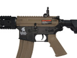 Lancer Tactical SD M4 AEG Airsoft Gun - Two Tone ( Black Lower Tan Upper)