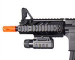 Double Eagle M4 CQB Full Auto Electric Airsoft Gun w/ Flashlight & Red Dot Scope