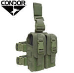 Condor Tactical Double M4 / M16 Drop Leg Mag Pouch ( OD Green )