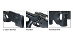 Bravo Mk98 TYPE 96 Sniper Rifle w/ Bipod Airsoft Black OPS Bolt Action Gun