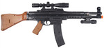 MP44 Spring Action Airsoft Gun With Scope, Laser, Light
