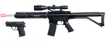 Spring P1136 Rifle Airsoft Pistol Combo Pack W/ Laser, Light, and Scope