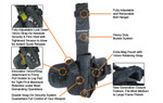 UTG Special Ops Universal Tactical Leg Holster (Woodland Camo) For Real Or Airsoft Pistols Fits: Right or Left Leg
