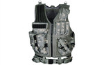 UTG Deluxe Tactical Vest Size (Digital Camo) With Cross-Draw Holster