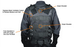 UTG Deluxe Tactical Vest Adjustable Size (Digital Camo) With Cross-Draw Holster