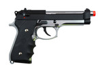 TSD Tactical M9 Gas BlowBack Airsoft Pistol w/ Ergonomic Pistol Grip ( Two - Tone )