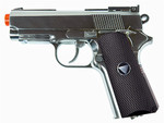 TSD Compact Chrome Metal CO2 1911 Airsoft Gun W/ Back Grips