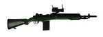TSD M14 RIS Spring Airsoft Gun W/ Red Dot Scope & Flashlight ( OD Green )