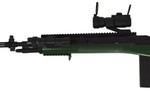TSD M14 RIS Spring Airsoft Gun W/ Red Dot Scope & Flashlight ( OD Green )